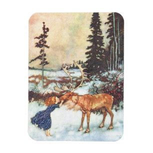 Ímã Beijando uma Reindeer