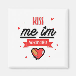Imã Beije-me Estou Vacinado