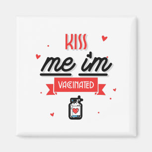 Imã Beije-me Estou Vacinado