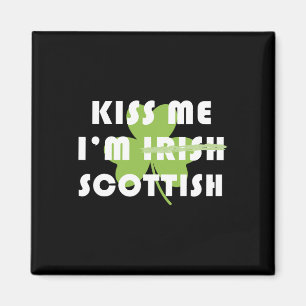 Imã Beije-me Eu Sou Escocês Não Irlandês Engraçado Dia