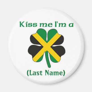 Imã Beije-me personalizado Eu sou jamaicano