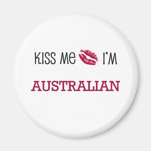 Imã Beije-me, sou AUSTRALIANO (Frente)