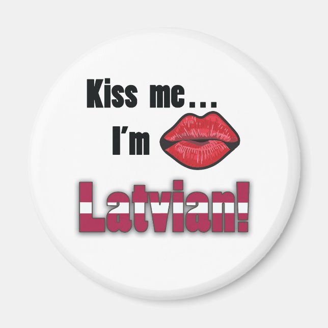 Imã Beije-me, sou letão (Frente)