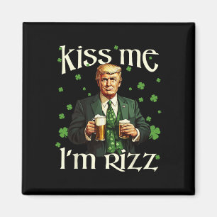 Imã Beije-me Sou Rizz Trump Dia de São Patrício Irland