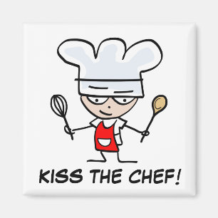Imã Beije o ímã do cozinheiro chefe