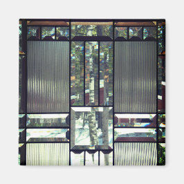 Imã Beijeiras de vidro biseladas modernas de prata met