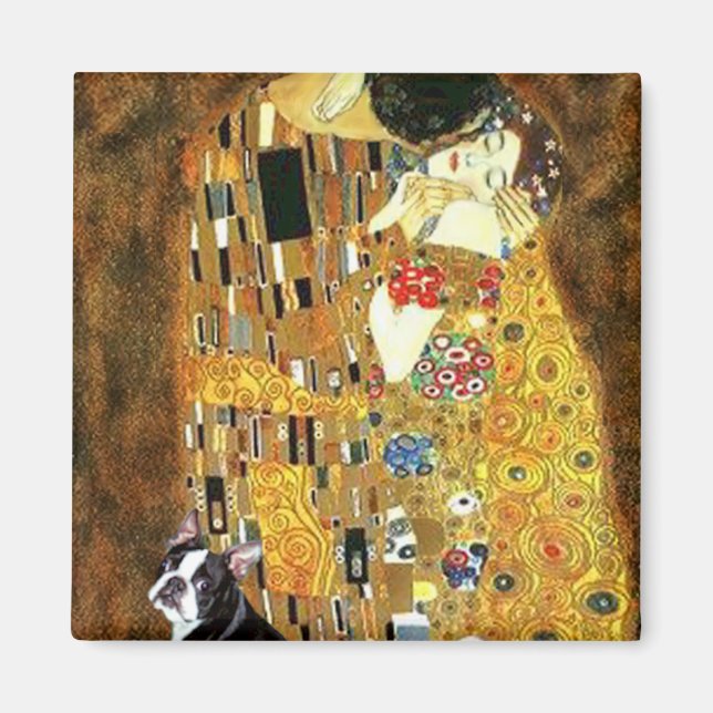 Imã Beijo - Boston Terrier #4 (Frente)