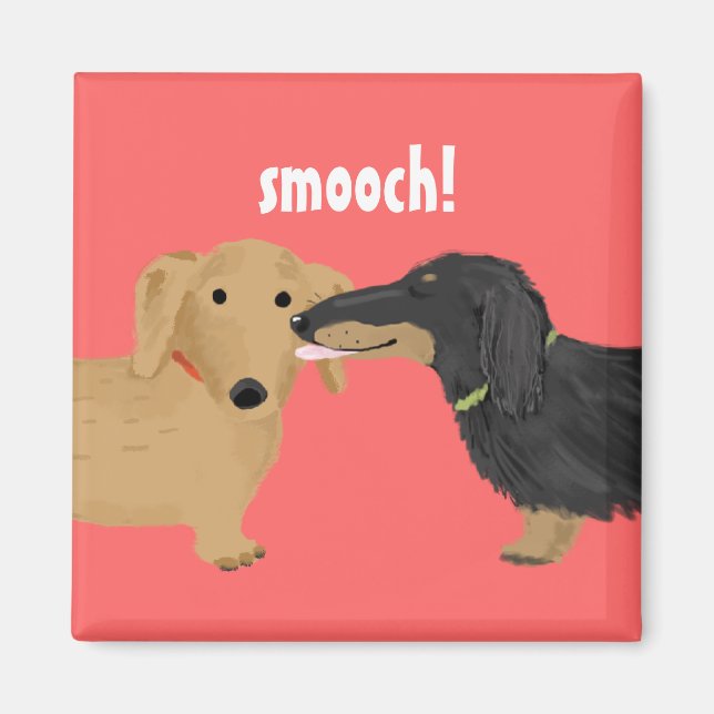 Imã Beijo de Dachshund (Frente)