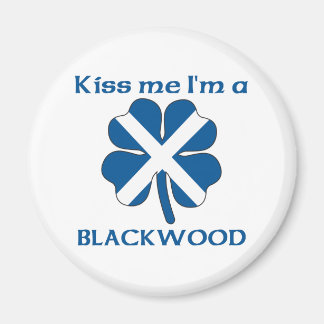 Imã Beijo escocês personalizado Eu sou Blackwood