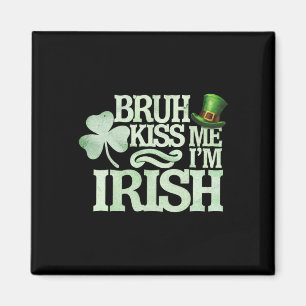 Imã Beijo Me Eu Sou Irlandês Engraçado Beijo Dia de Sã