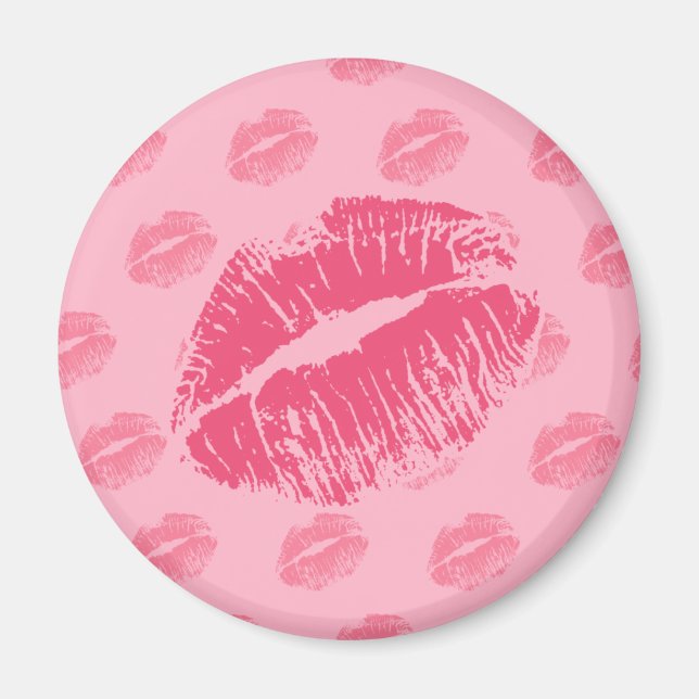 Imã Beijo Rosa (Frente)