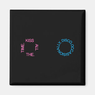 Imã Beijo Sempre Disco Ocasionalmente Ilustração