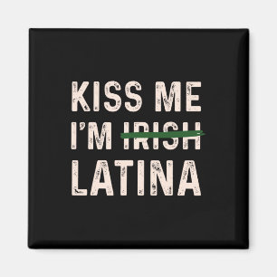 Imã Beijo Vintage Me Sou Irlandesa Latina Design Gráfi
