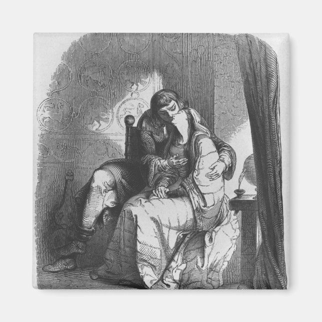 Imã beijos de Heloise e Abelard (Frente)