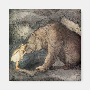 Imã Beijou o nariz do urso