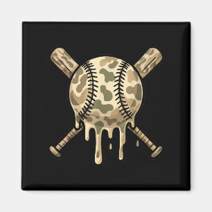 Imã Beisebol Camo Baseball Bats Beball Boys Esporte Le