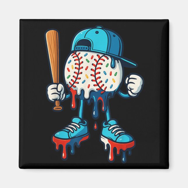 Imã Beisebol Estilo de Vida 101 Roupa Jovens Baseball  (Frente)