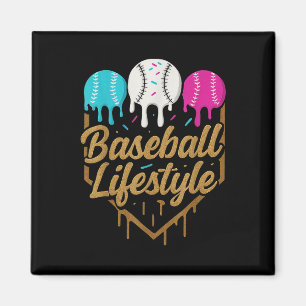 Imã Beisebol Estilo de Vida 101 Roupa Jovens Baseball
