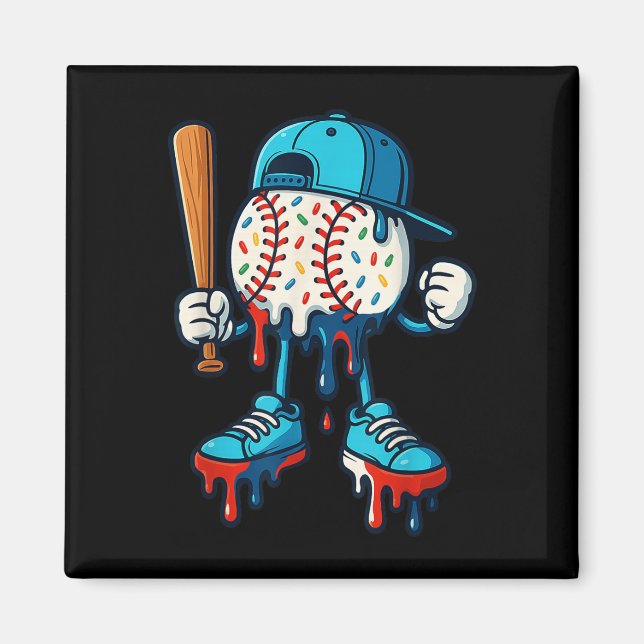 Imã Beisebol Estilo de Vida 101 Roupa Jovens Baseball  (Frente)