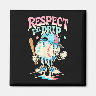 Imã Beisebol Sorvete Drip Para Meninas Respeita