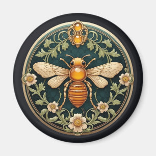 Imã Bela Abelha Art Nouveau