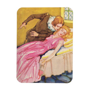 Ímã Bela Adormecida de beijo do príncipe encantamento