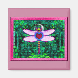 Imã Bela Artwitter "Crackel Framed Dragonfly"