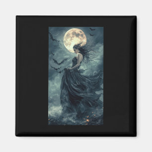 Imã Bela Bruxa Fantasia Gótica Vampiro Luar 1