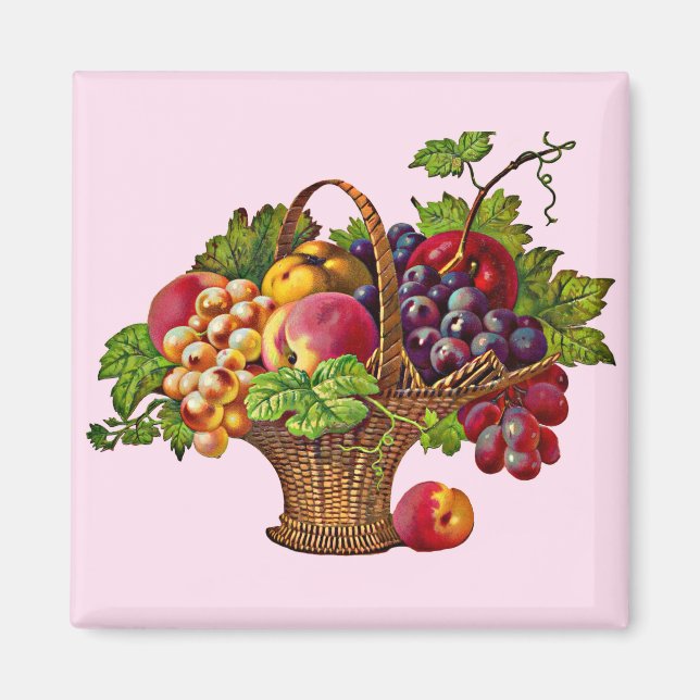 Imã bela cesta de fruta vitoriana (Frente)