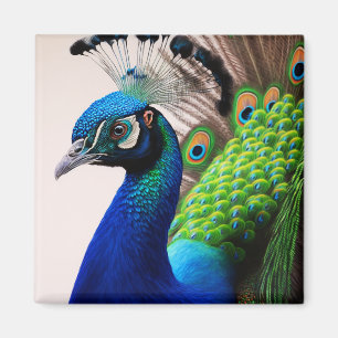 Imã Bela Coloração Peacock Peafowl Bird Willife