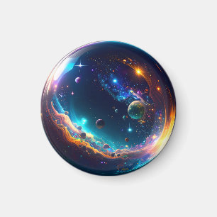 Imã Bela Cósmica Galaxy Fantasy Art