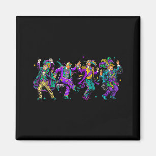 Imã Bela dança de tromboço Mardi Gras Dia Engraçado Tr