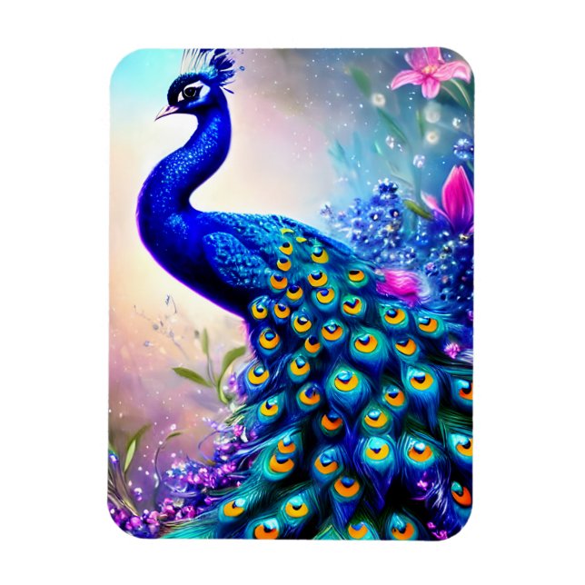 Ímã Bela Fantasy Peacock (Vertical)
