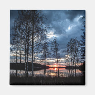 Imã Bela fotografia da paisagem da Finlândia