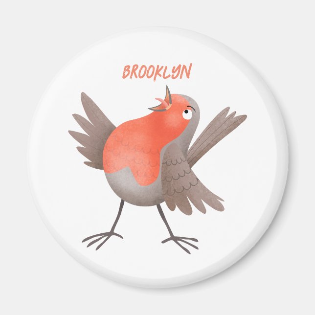 Imã Bela fotografia de pássaro latino (Frente)