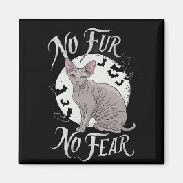 Imã Bela Gato Esfingx no Halloween