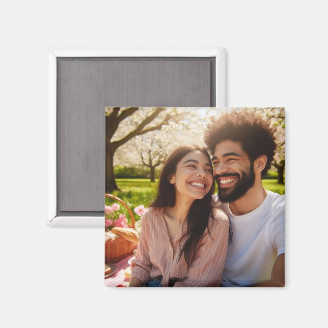 Imã Bela Memória Fotográfica Personalizada (Front/Back)