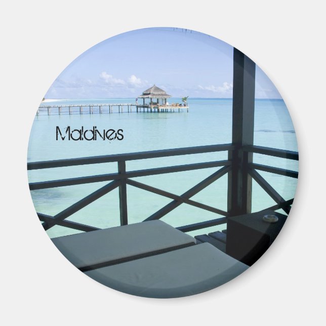 Imã Bela praia em maldivas (Frente)