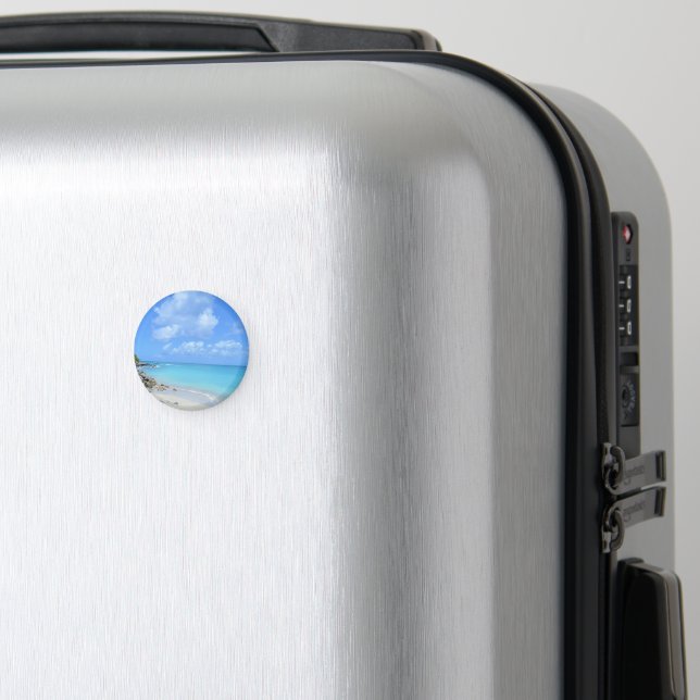 Imã Bela Praia Tropical Turquesa (In Situ (Luggage))