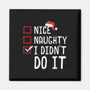 Imã Bela travessura Eu não fiz isso Lista de Natal 1