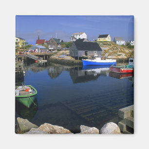 Imã Bela vila de Peggy's Cove com porto