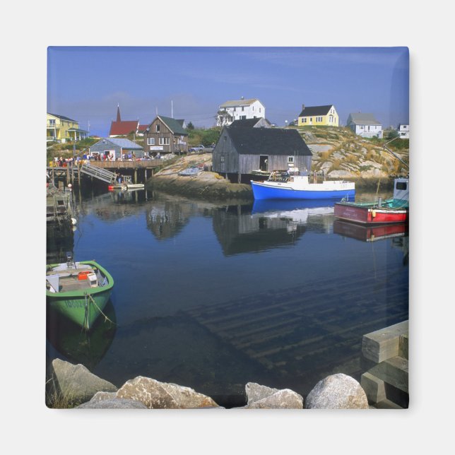 Imã Bela vila de Peggy's Cove com porto (Frente)