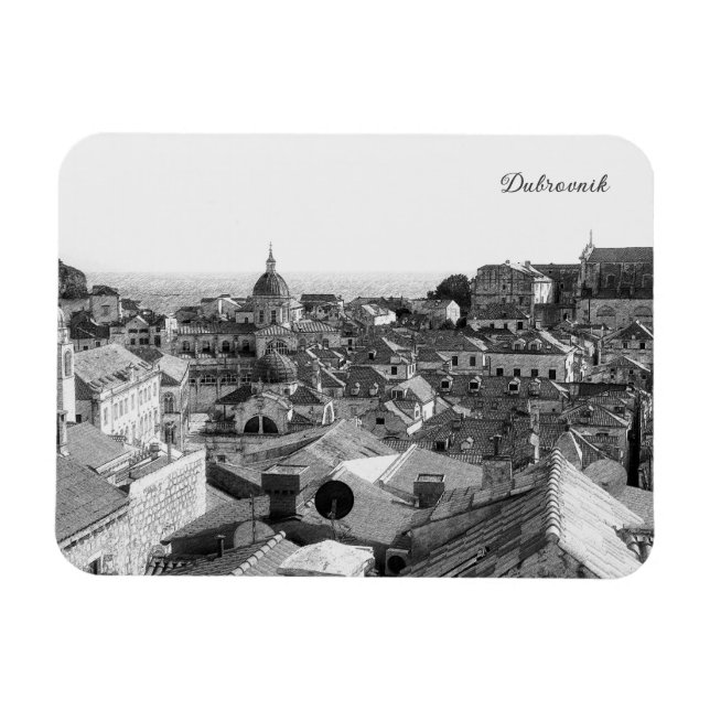 Ímã Bela vista de Dubrovnik, Croácia (Horizontal)