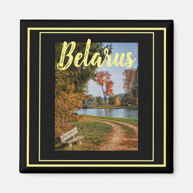 Imã Belarus Canal de Augustów Magneto Paisagístico (Frente)