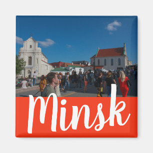 Imã Belarus Minsk М и н Arquitetura с Magnet Cityscape