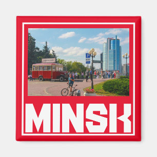 Imã Belarus Minsk М и н Arquitetura с Magnet Cityscape