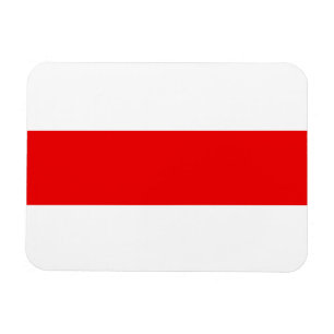 Ímã Belarus protest flag symbol red white revolution f