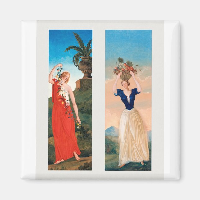 Imã Belas artes As quatro estações de Paul Cézanne (Frente)