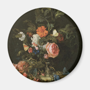 Imã Belas artes florais com rosas