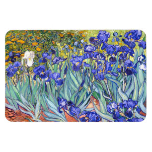 Ímã Belas artes florais do vintage das íris de Vincen